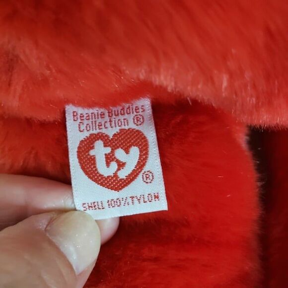 Vintage 1999 Red Ty Beanie Baby Buddy Osito Bear Plush 13" Flag of Mexico - Picture 7 of 10